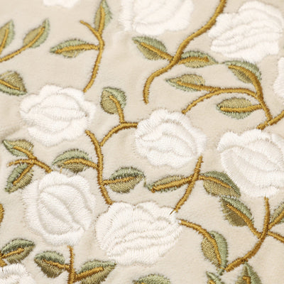 Emb Flower C Cushion Cover 450 X 450 Beige