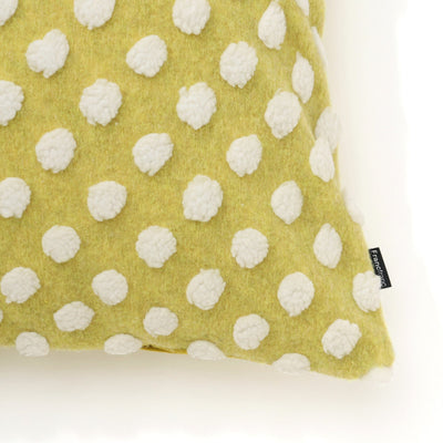 Felt Dot Cushion Cover 450 X 450 Yellow