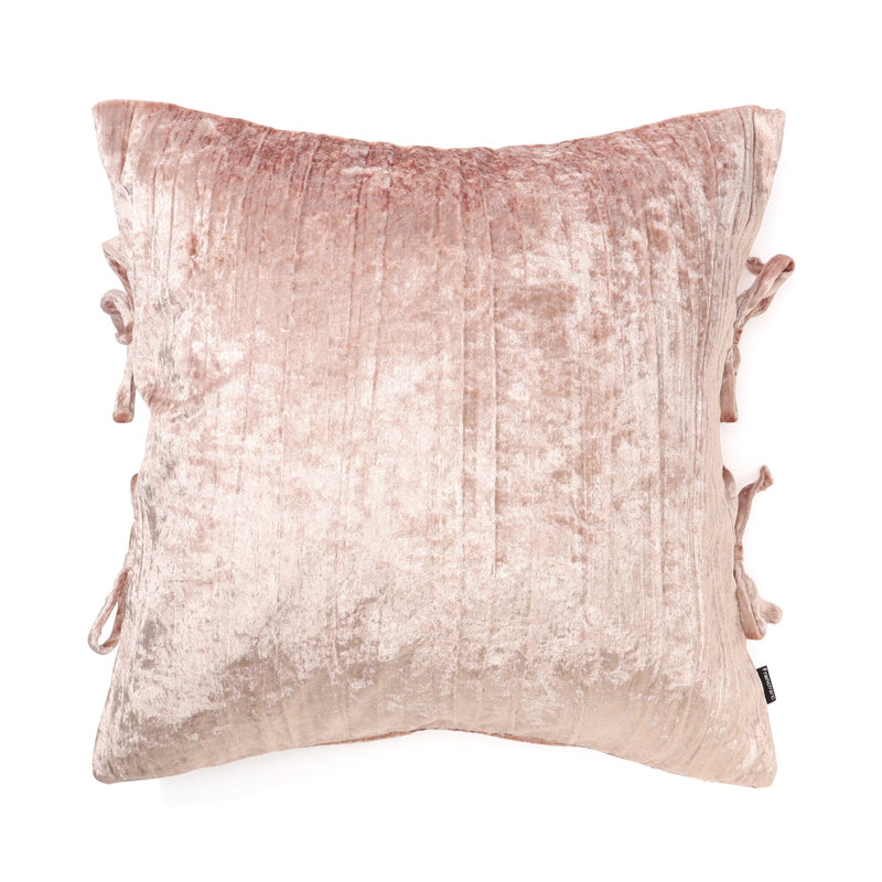 Velvet Ribbon Cushion Cover 450 X 450 Pink