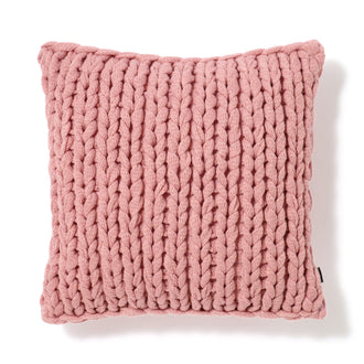 Chunky Knit Cushion Cover 450 X 450 Pink