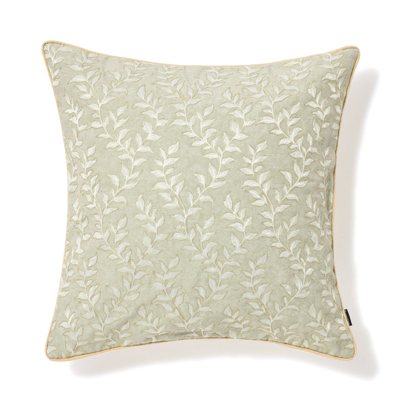 JQ Leaf Cushion Cover 450 x 450 Gray