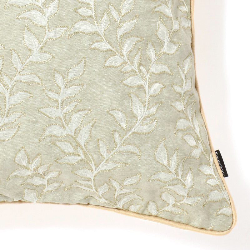 JQ Leaf Cushion Cover 450 x 450 Gray