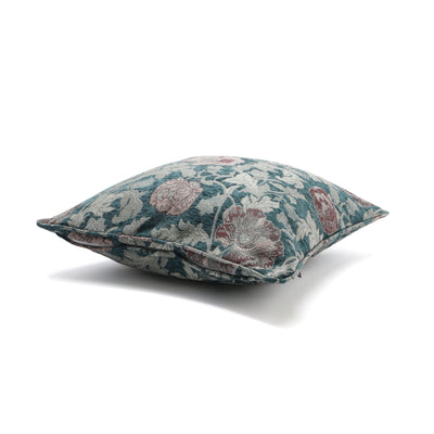 JQ Flower Cushion Cover 450 x 450 Green