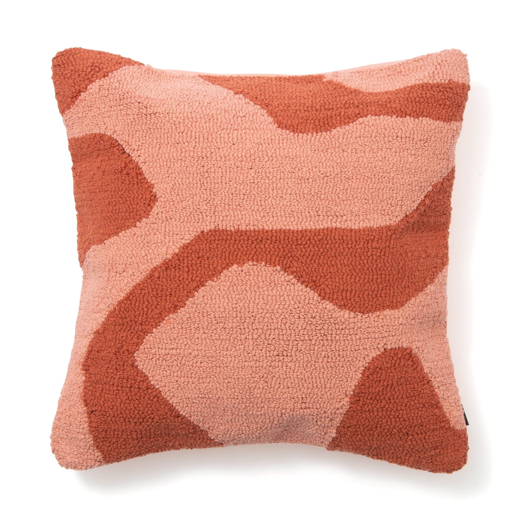 Tuft Drawing Cushion Cover 450 x 450 Orange
