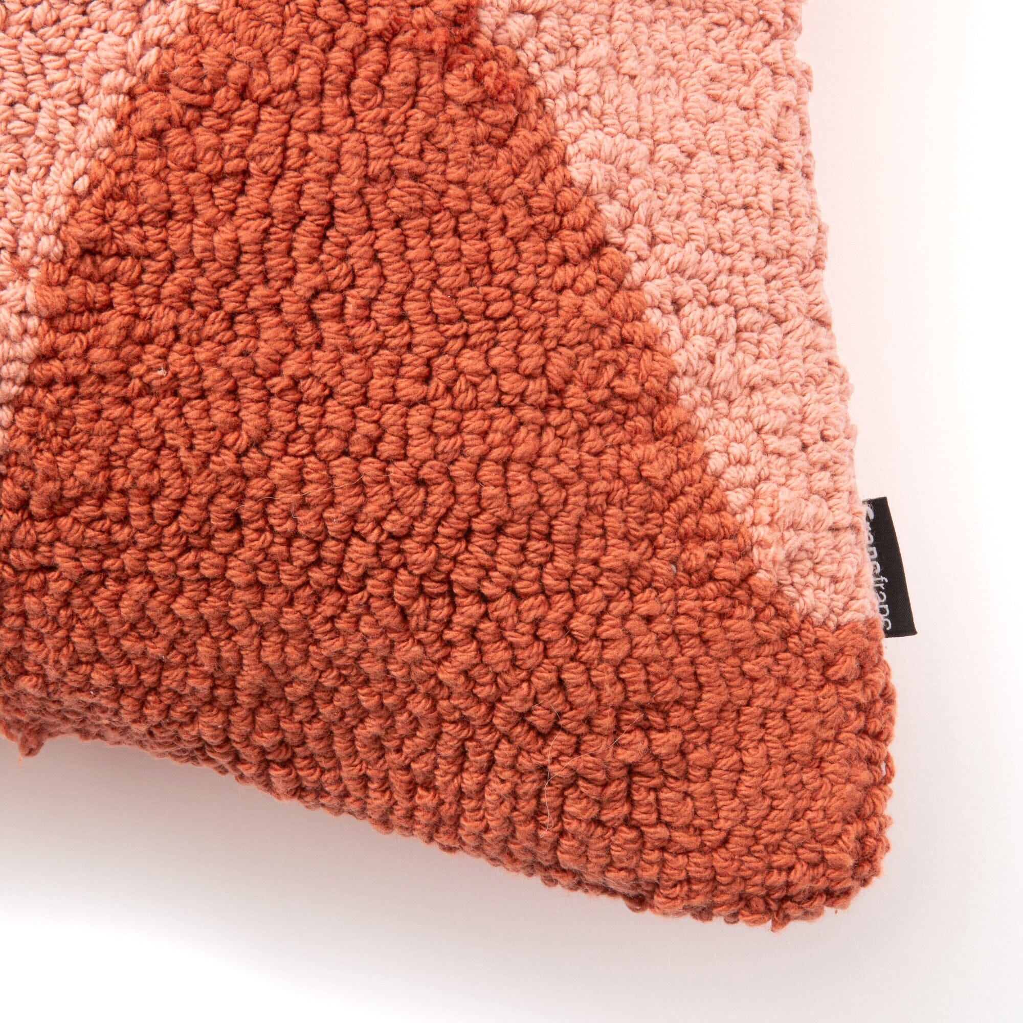 Tuft Drawing Cushion Cover 450 x 450 Orange