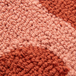 Tuft Drawing Cushion Cover 450 x 450 Orange