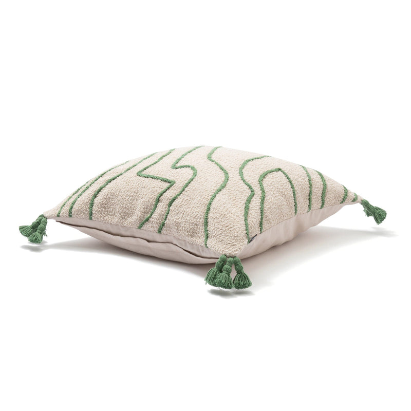 EMB Drawing Cushion Cover 450 x 450 Ivory