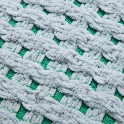 Chnl Check B Cushion Cover 450 X 450 Blue