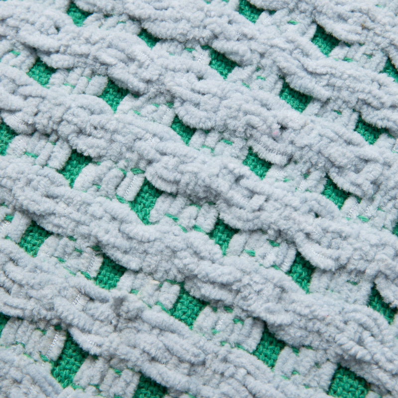 Chnl Check B Cushion Cover 450 X 450 Blue