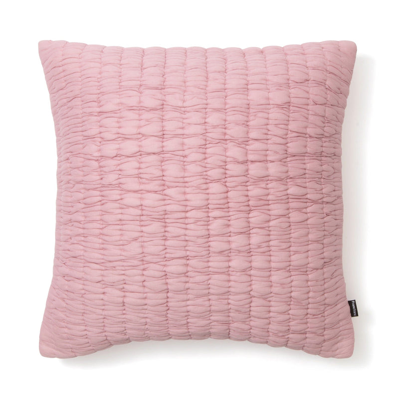 Solid Gather Cushion Cover 450 x 450 Pink