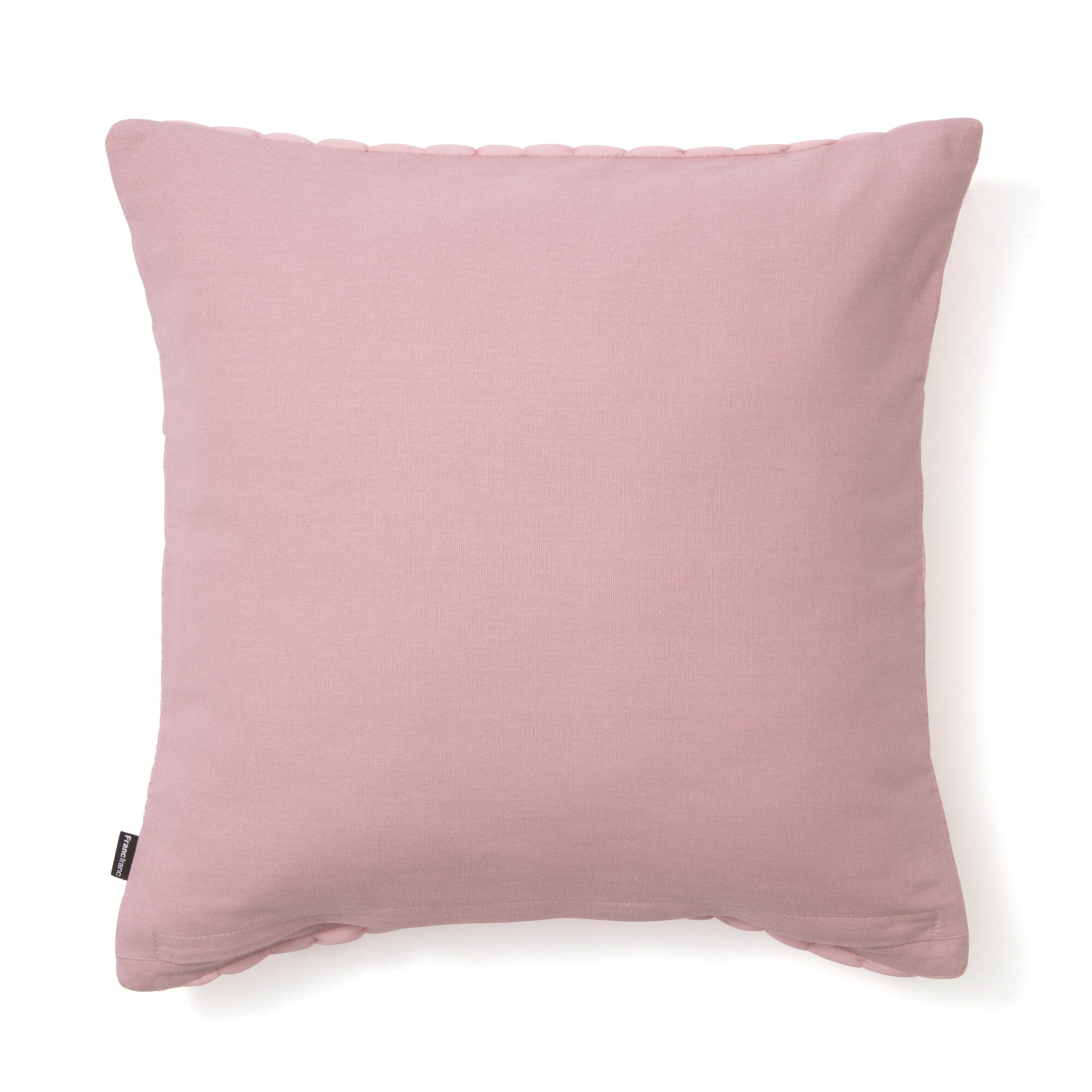 Solid Gather Cushion Cover 450 x 450 Pink