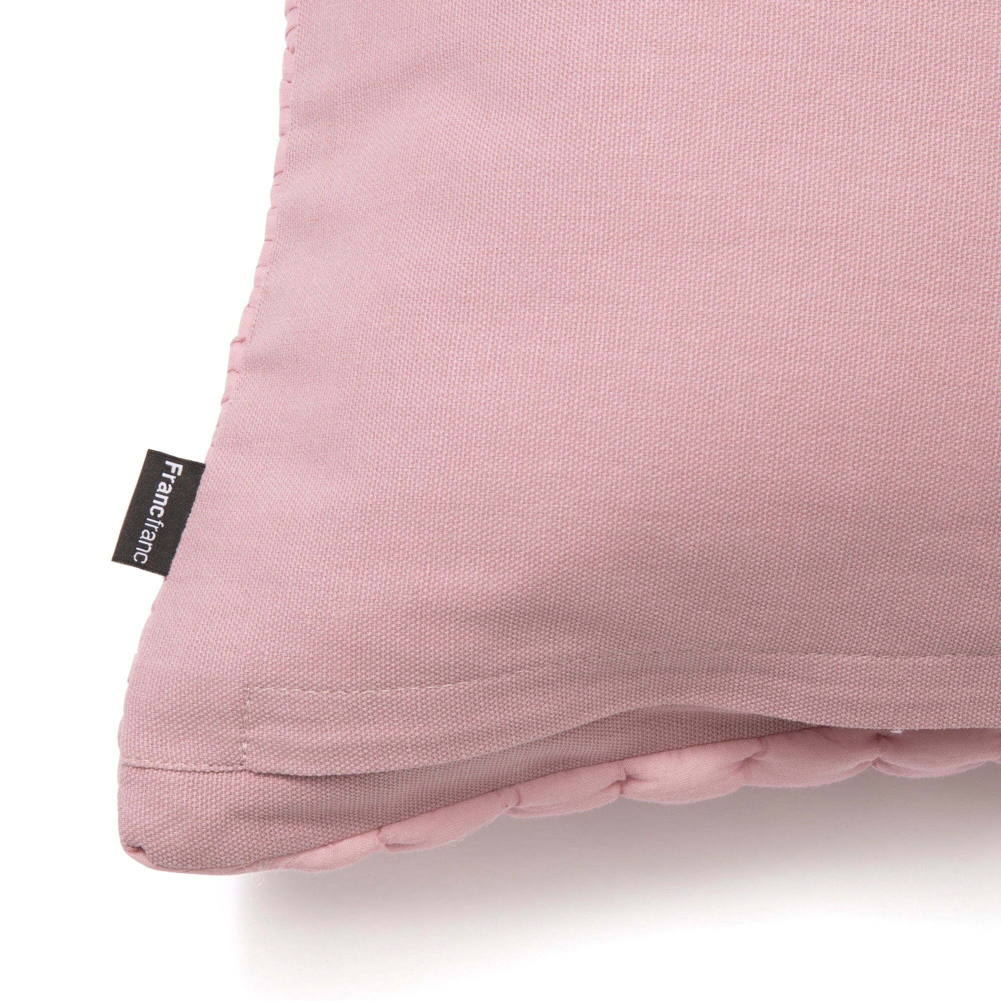 Solid Gather Cushion Cover 450 x 450 Pink