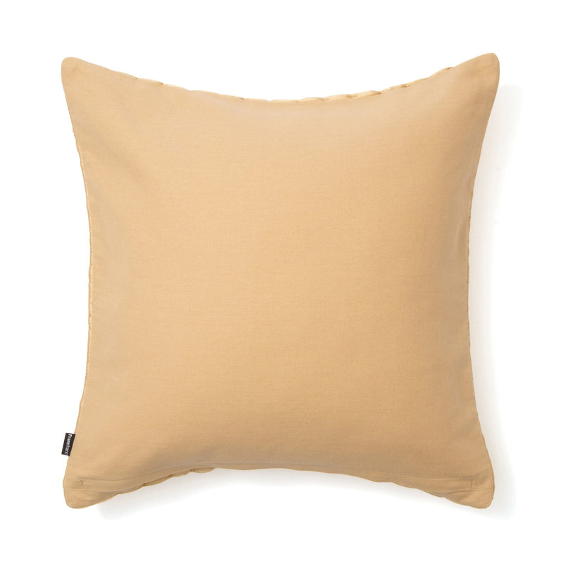 Solid Gather Cushion Cover 450 x 450 Yellow
