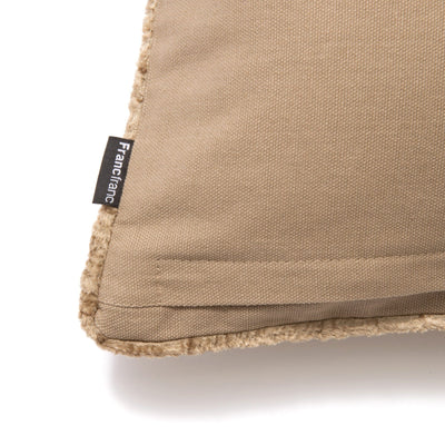 Emb Flower Cushion Cover 250 x  400 Beige