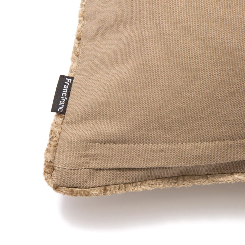 Emb Flower Cushion Cover 250 x  400 Beige