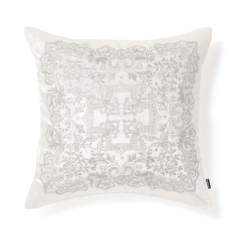 Emb Ornamentc Cushion Cover 450 X 450 White