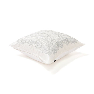 Emb Ornamentc Cushion Cover 450 X 450 White