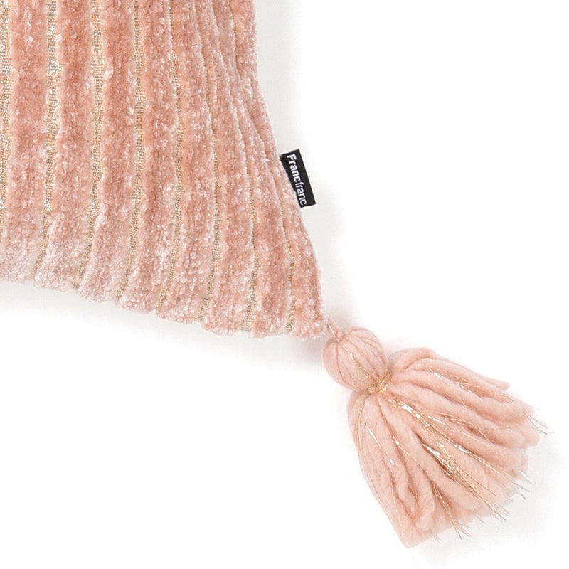 Chnl Stripe Cushion Cover 450 X 450 Pink