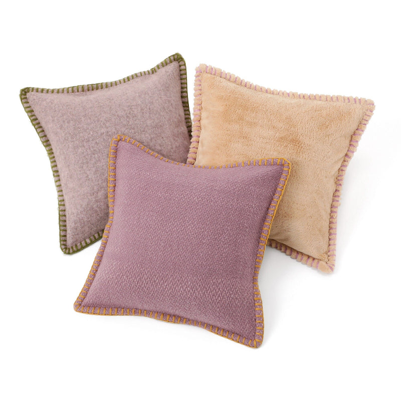 Mohair-like Stitch Cushion Cover 450 x 450 Greige