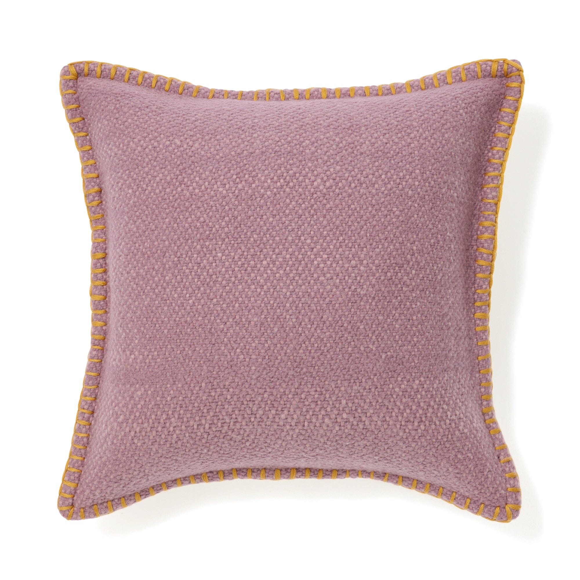 Solid Stitch Cushion Cover 450 x 450 Purple