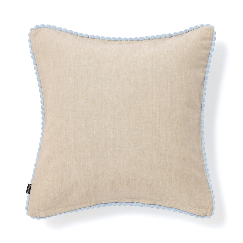 Stripe velvet cushion cover 450 x 450 Blue