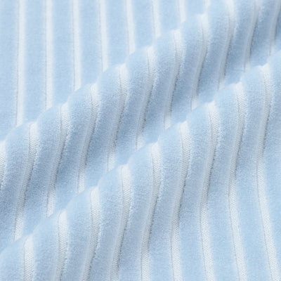 Stripe velvet cushion cover 450 x 450 Blue