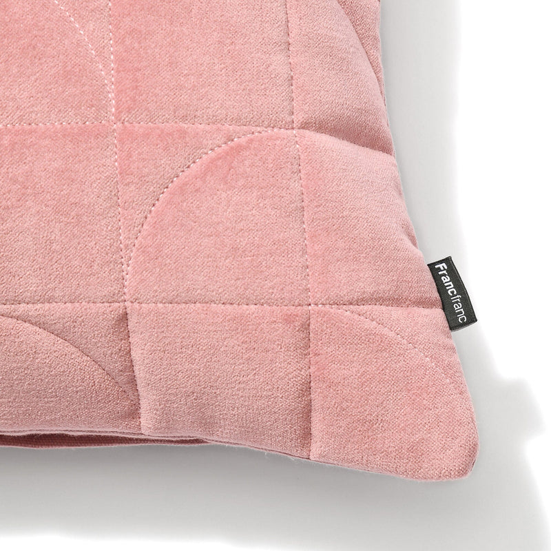 Geometric Quilt Cushion Cover 450 x 450 Pink