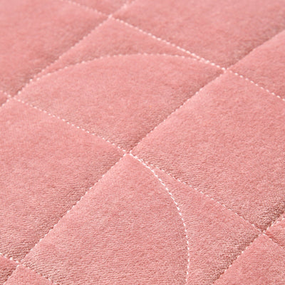 Geometric Quilt Cushion Cover 450 x 450 Pink