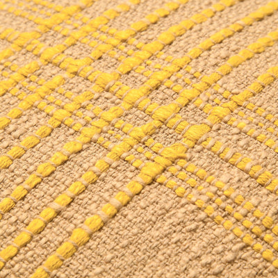 Weave Check Cushion Cover 450 x 450 Beige