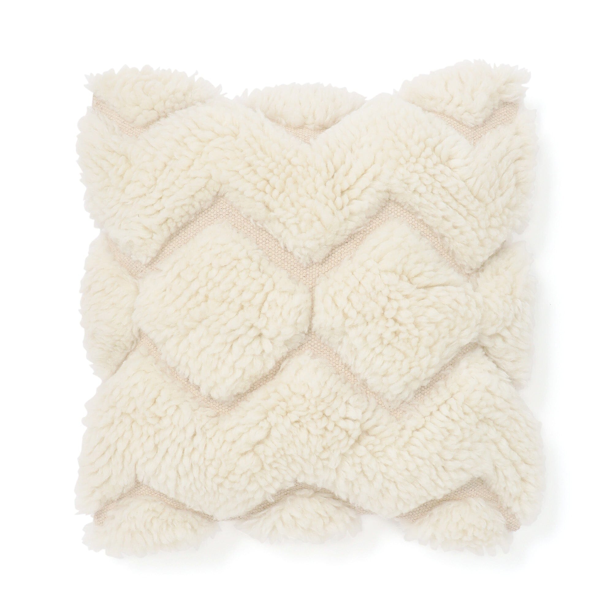 ZigZag Tufted Cushion Cover 450X450 White