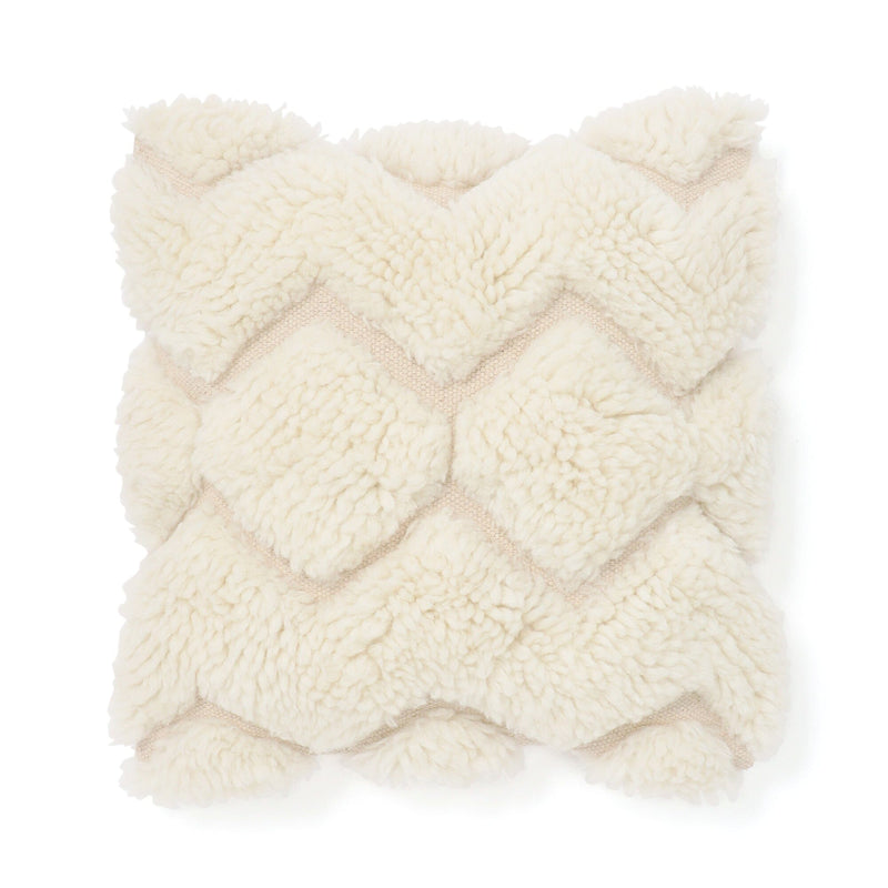 ZigZag Tufted Cushion Cover 450X450 White