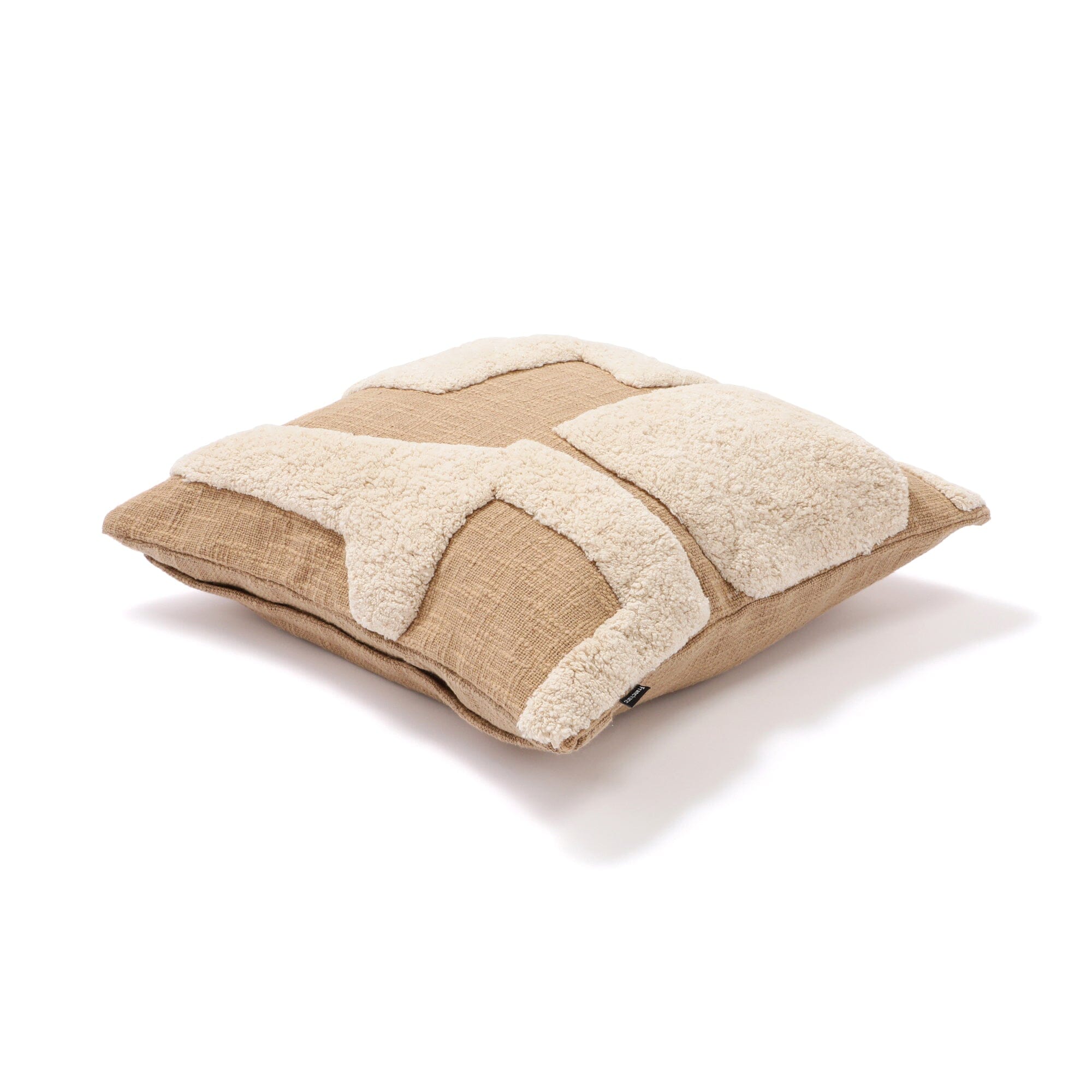 Tuft Geometric Cushion Cover 450 x 450 Beige