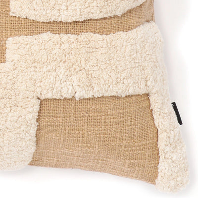 Tuft Geometric Cushion Cover 450 x 450 Beige