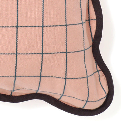 Windowpane Wave Cushion Cover 450 x 450 Orange