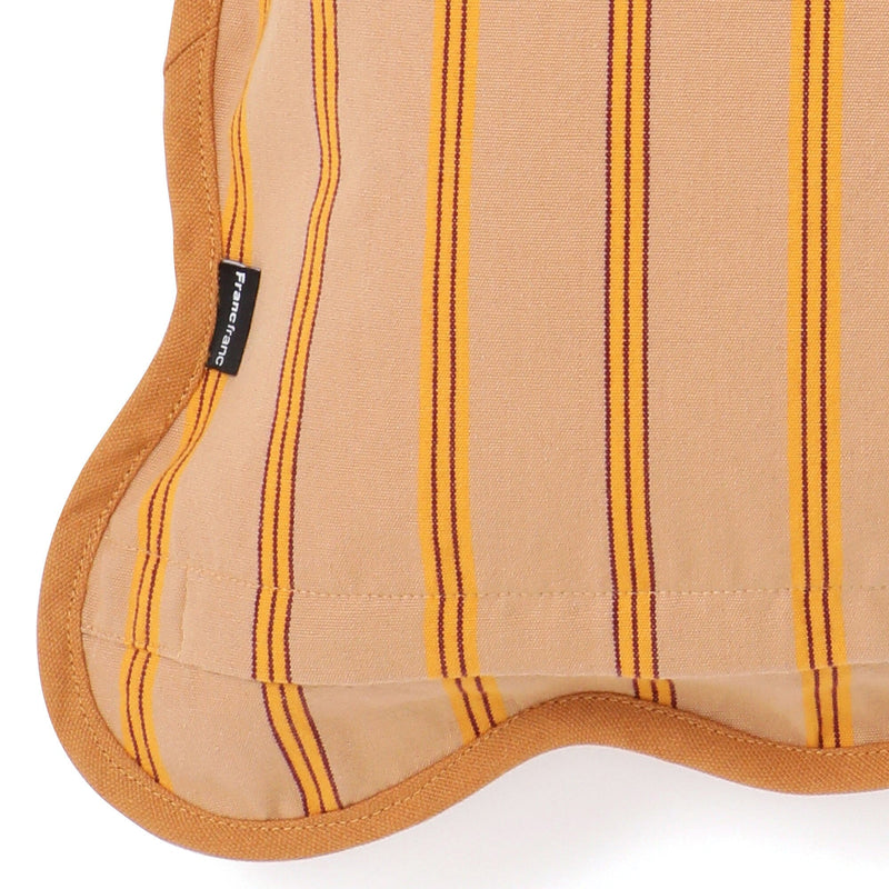 Stripe Wave Cushion Cover 450 x 450 Beige