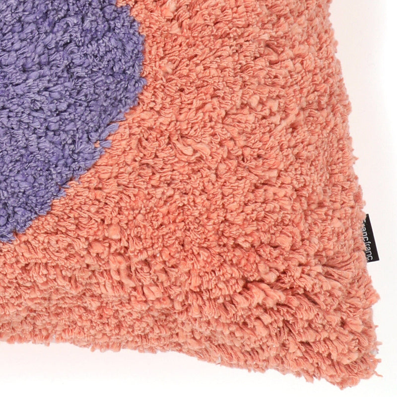 Tuft Drawing Cushion Cover 450 X 450 Orange