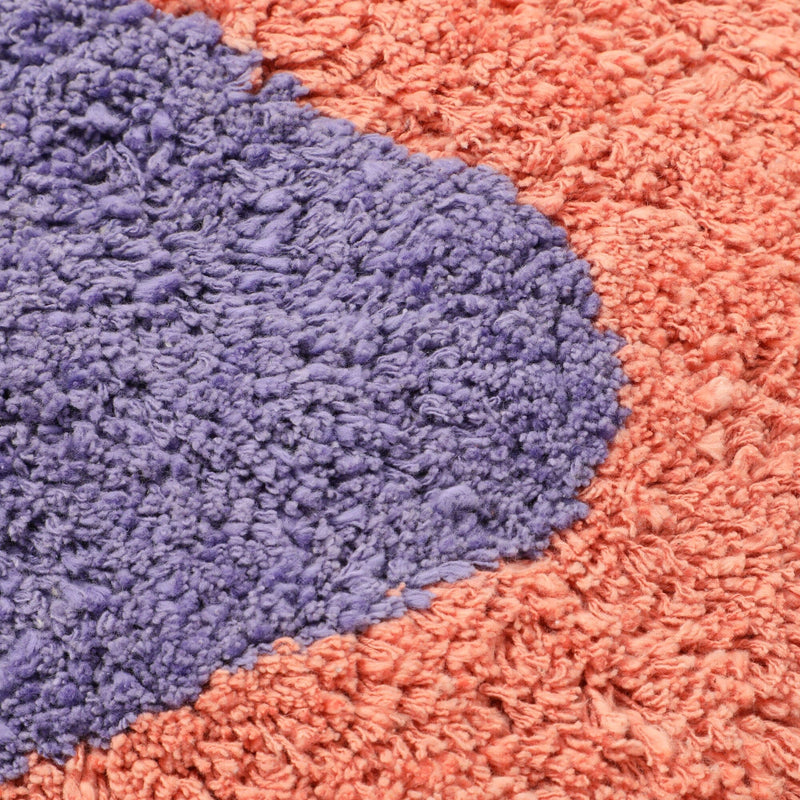 Tuft Drawing Cushion Cover 450 X 450 Orange