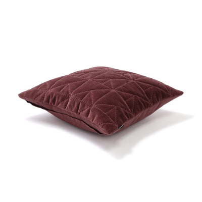 Geometric Quilt Cushion Cover 450 x 450 Brown