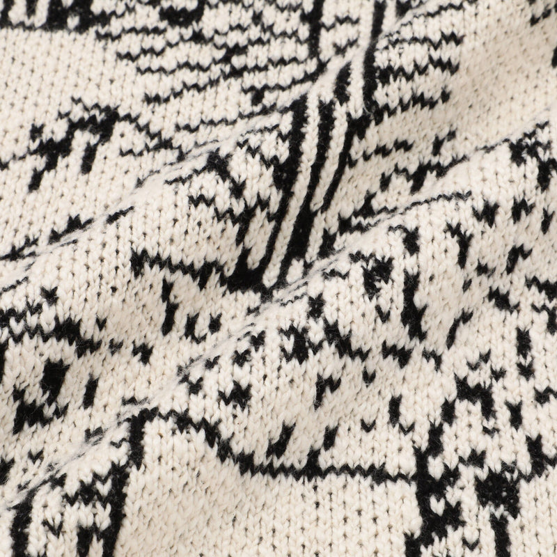 Animal Knit Cushion Cover 450 X 450 White