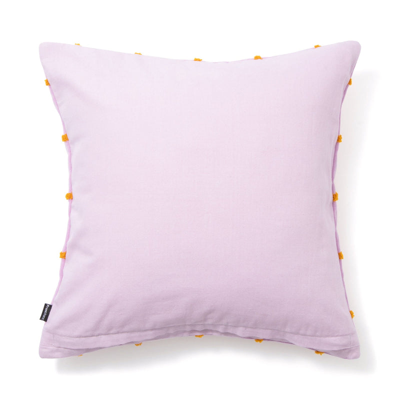 Velvet Windowpane Cushion Cover 450 x 450 Pink