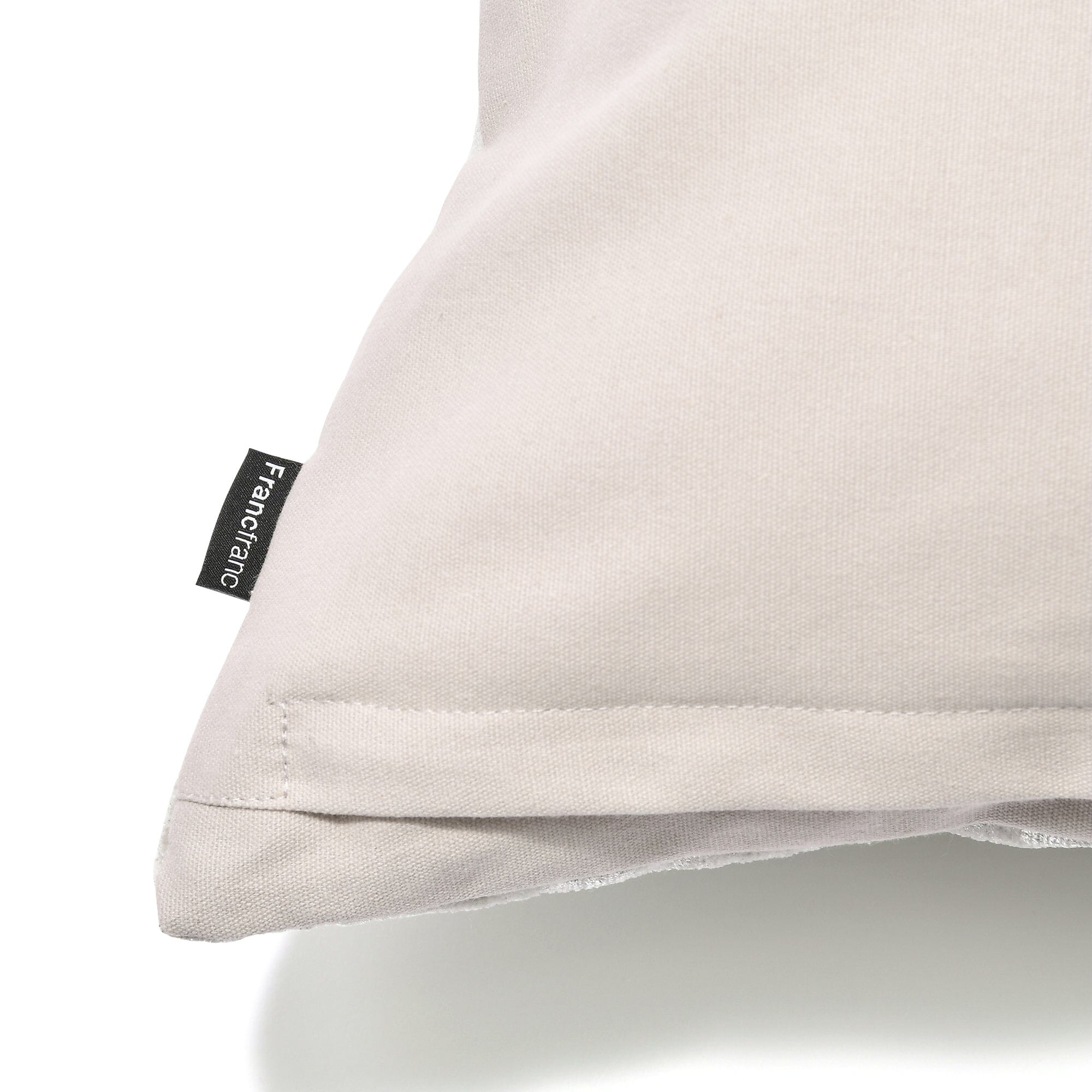 Mtlc Print Cushion Cover 450 X 450 Light Gray