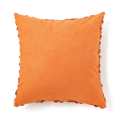Fur cushion cover 450 x 450 Orange