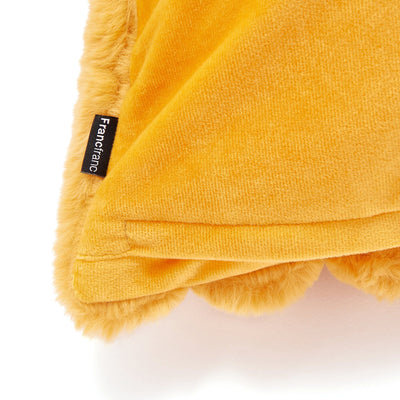 Fur J Cushion Cover 450X450 Yellow