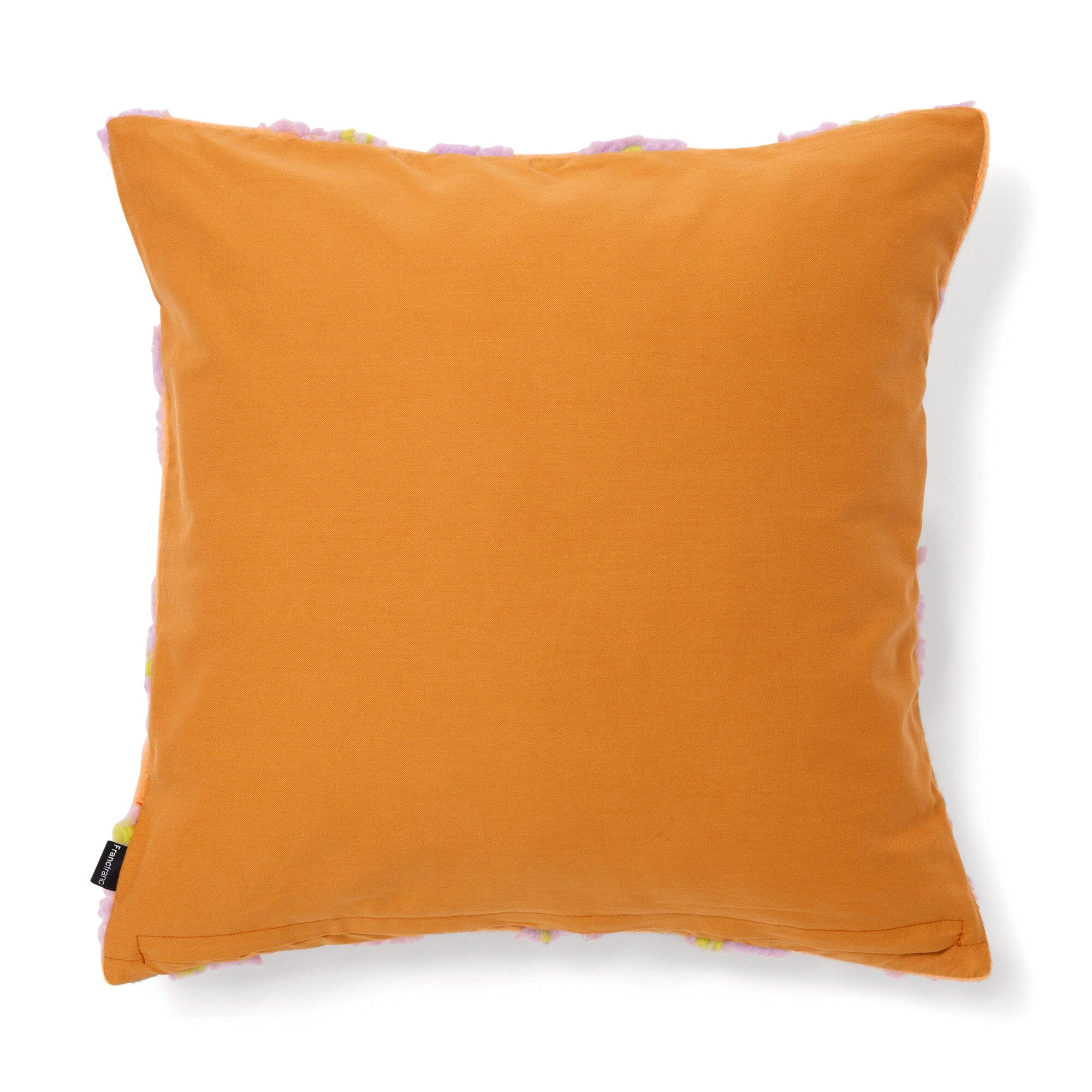 Flower Boa Cushion Cover 450 X 450 Orange