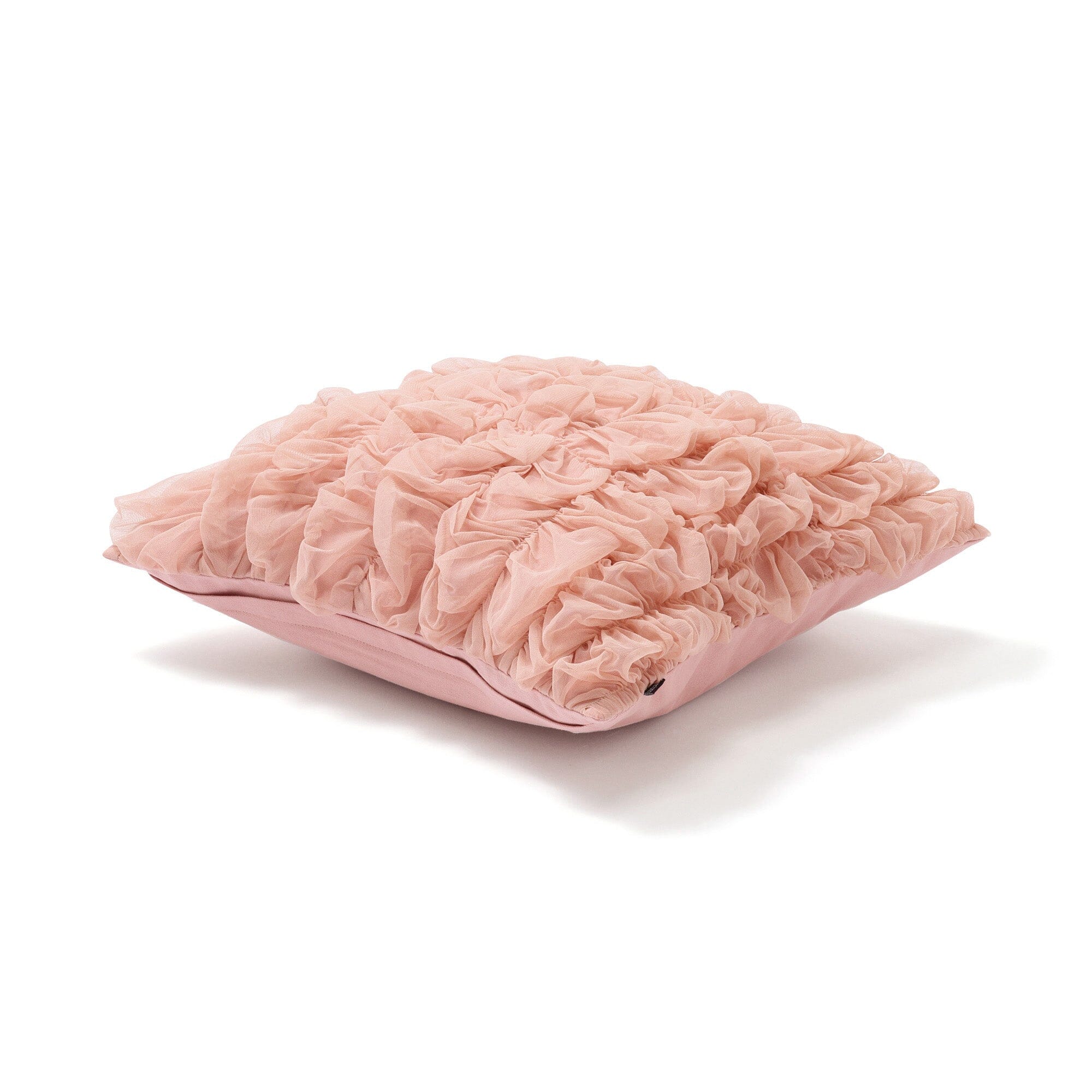 Smocking Tulle Cushion Cover 450 X 450 Pink
