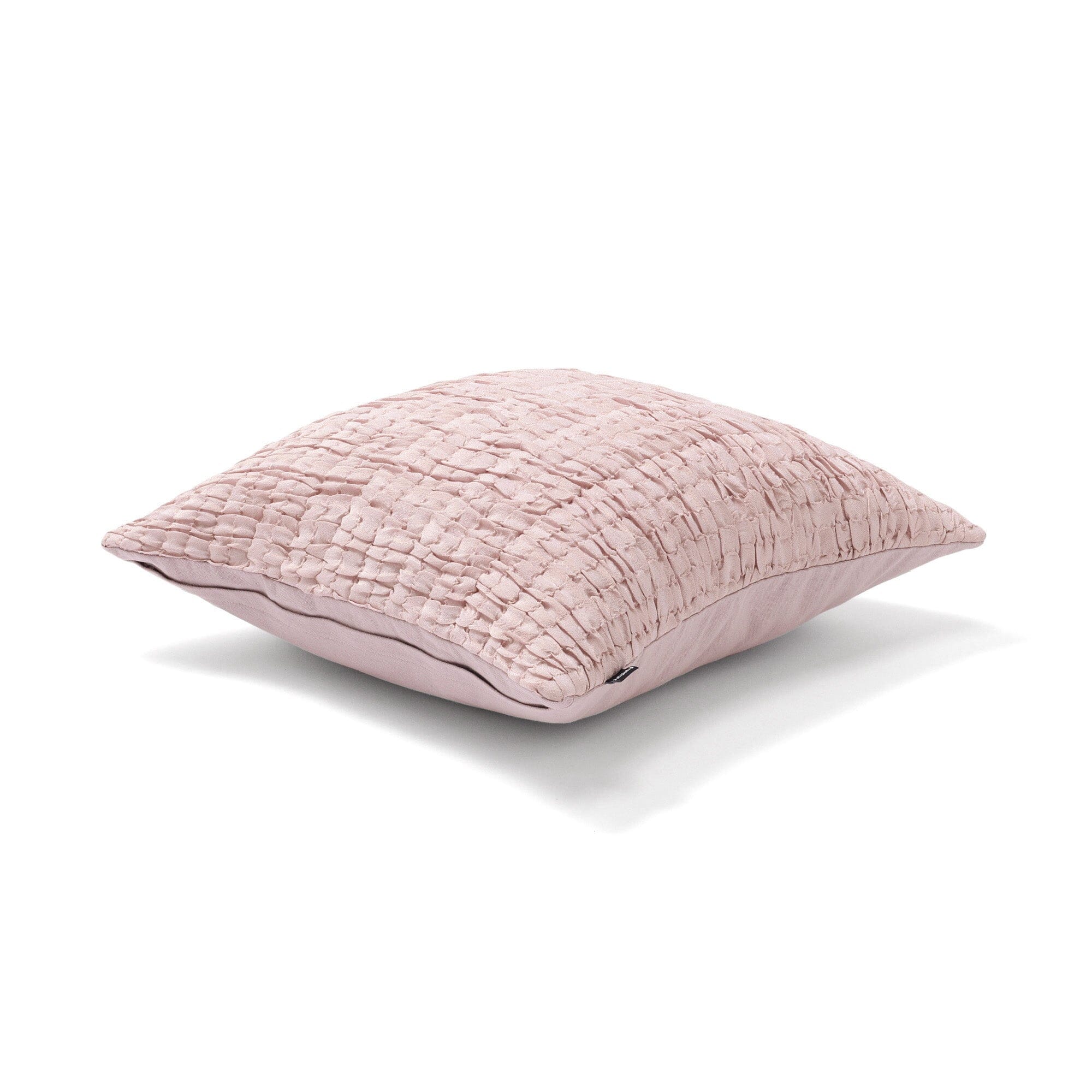 Solid Gathered Cushion Cover 450X450 Pink