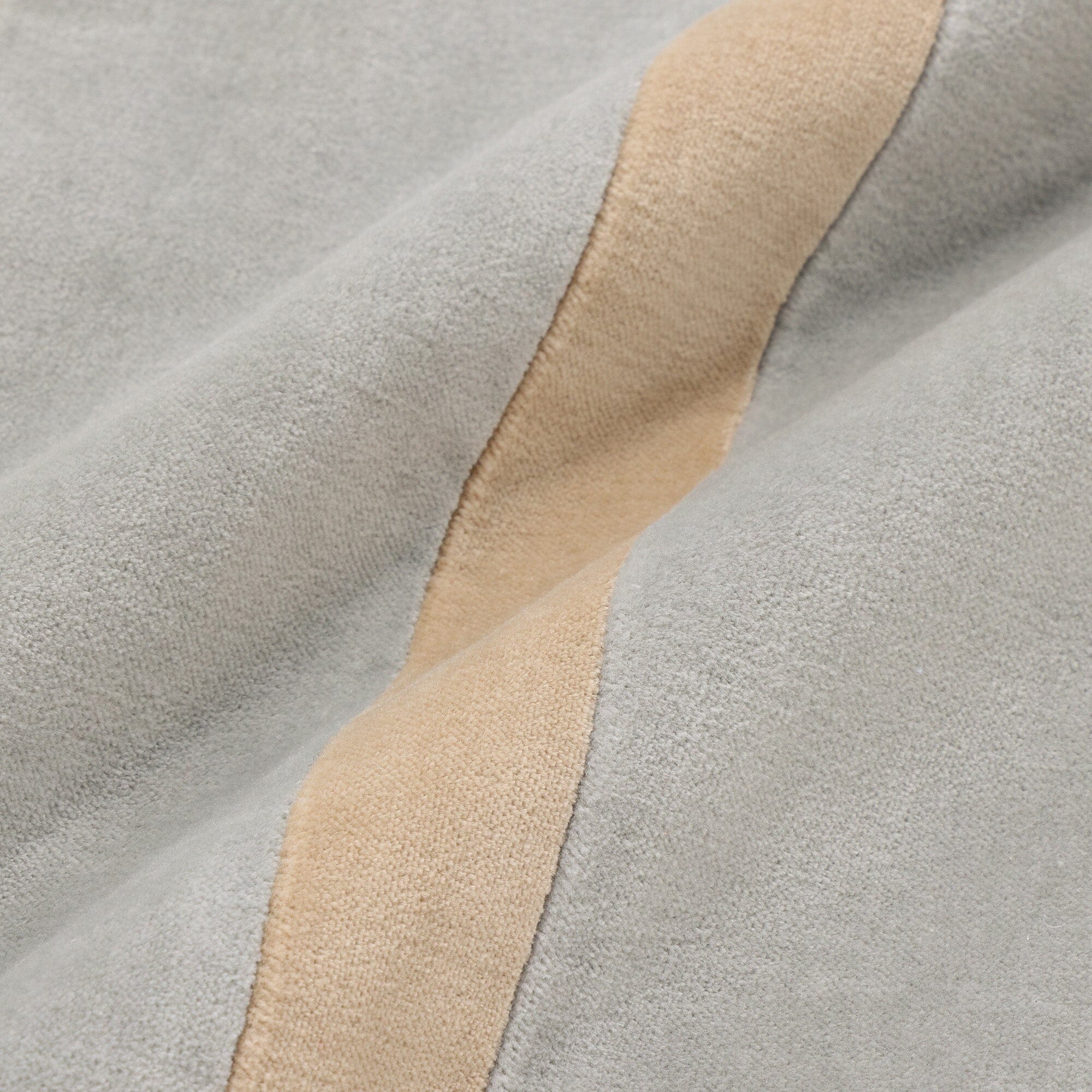 Velvet Stripe Cushion Cover 450X450 Gray X Beige