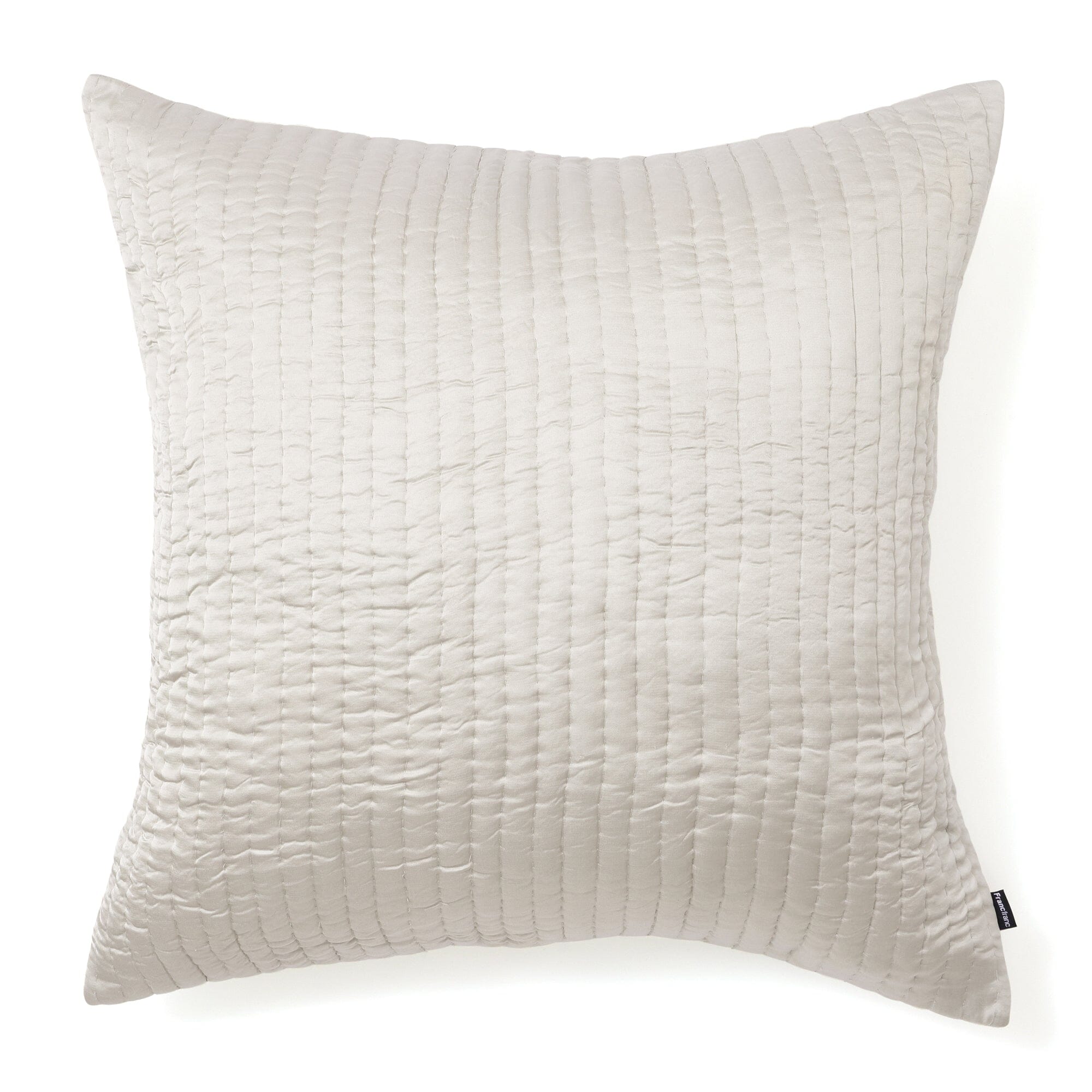 Shiny Stitch Cushion Cover 600X600 Light Green