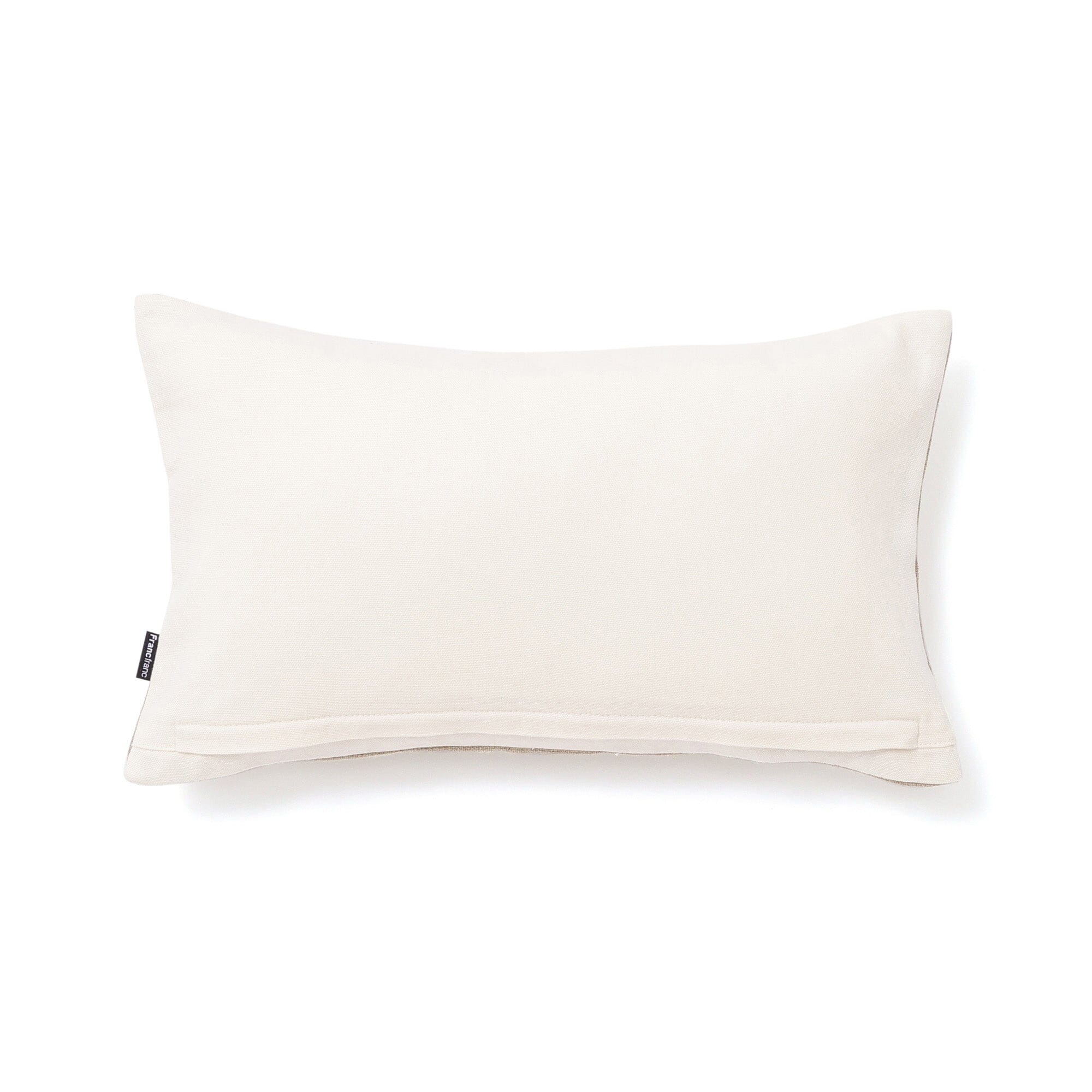 Linen Emb Flower Cushion Cover 400X250 Beige