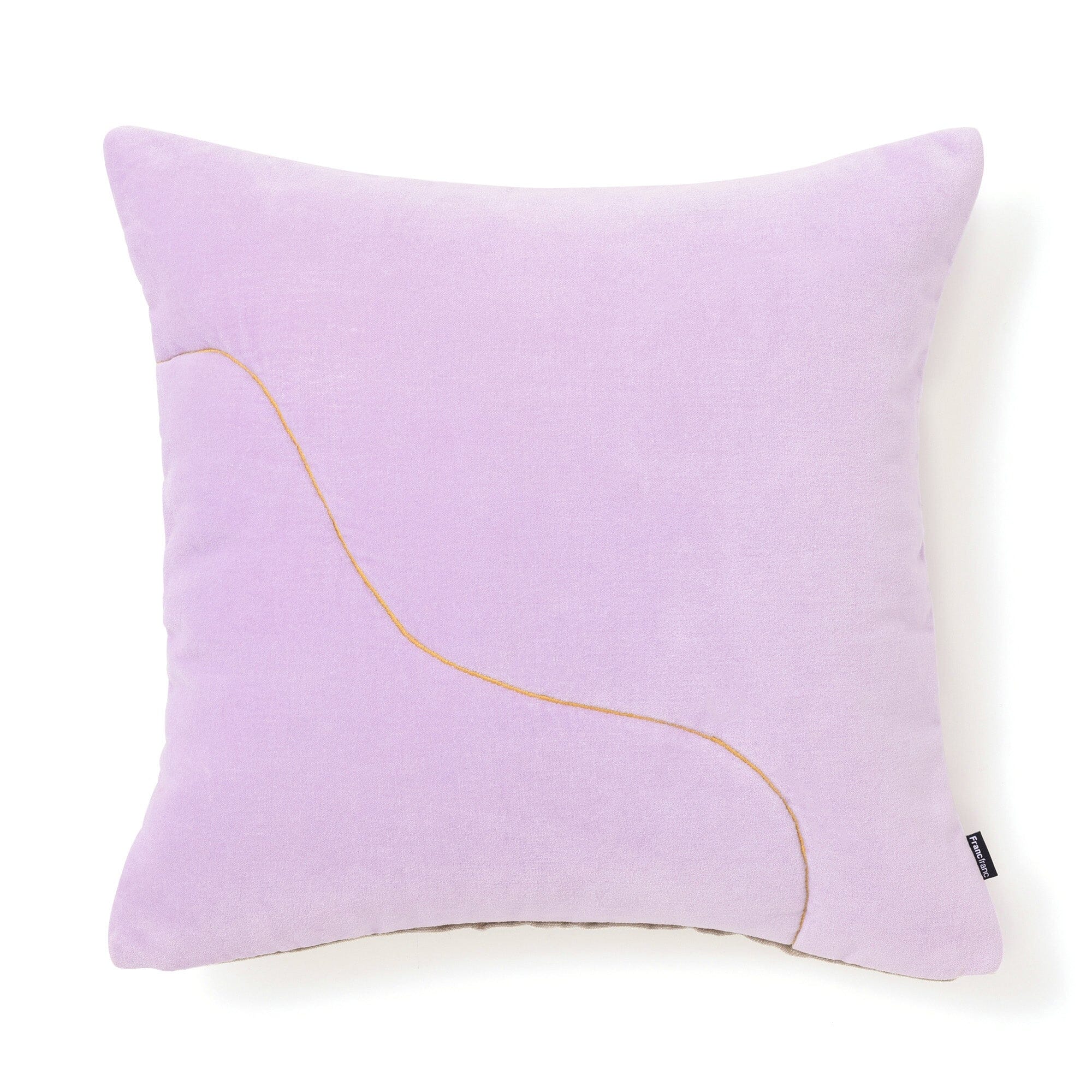 Emb Drawing Cushion Cover 450X450 Purple
